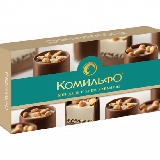 Конфеты "Комильфо" Миндаль и Крем-Карамель - 116 гр.