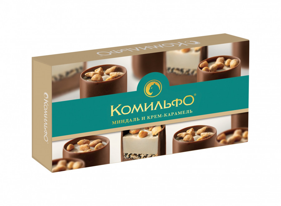 Конфеты "Комильфо" Миндаль и Крем-Карамель - 116 гр.