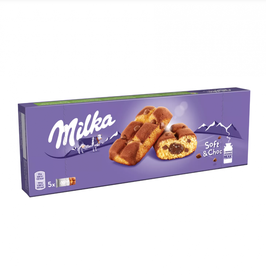 Пирожное "Milka" с шоколадной начинкой - 175 гр.