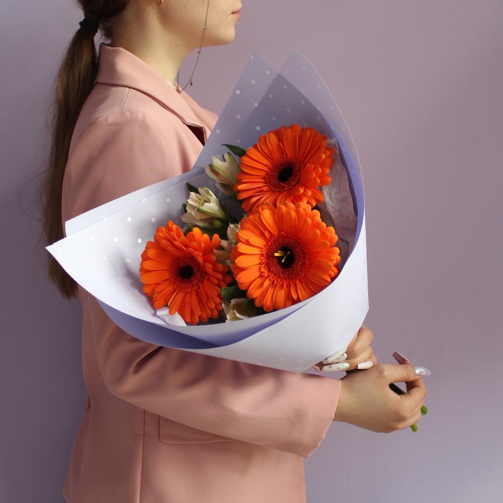 Герберы, букет "Лучик"